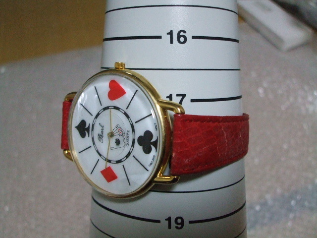 Pearl (パール) トランプ柄 腕時計 45mmケース 中古_画像7