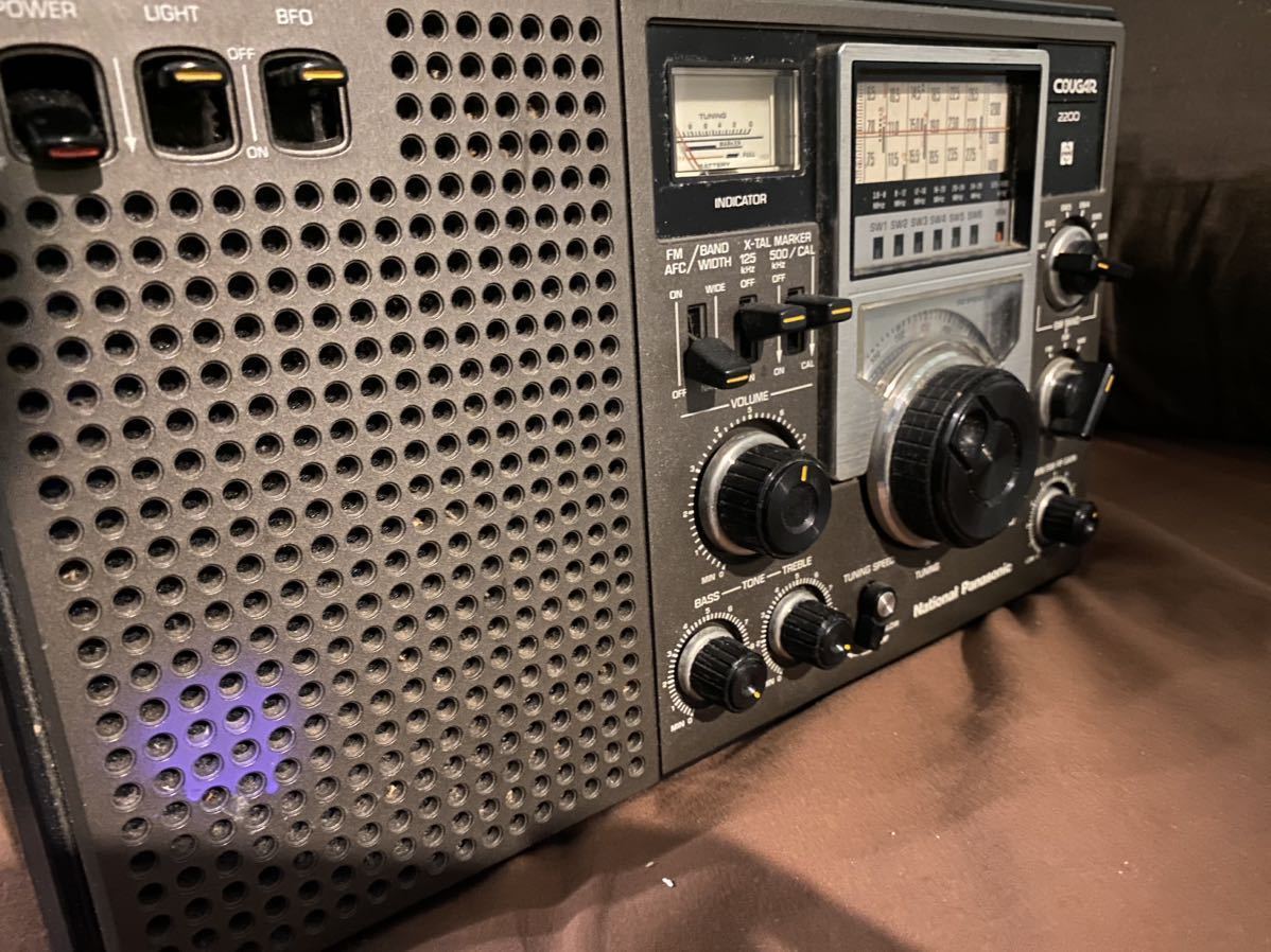 National Panasonic ナショナル パナソニック 松下電器産業 RF-2200 クーガー2200 FM-中波-短波 8バンドレシーバーの画像3
