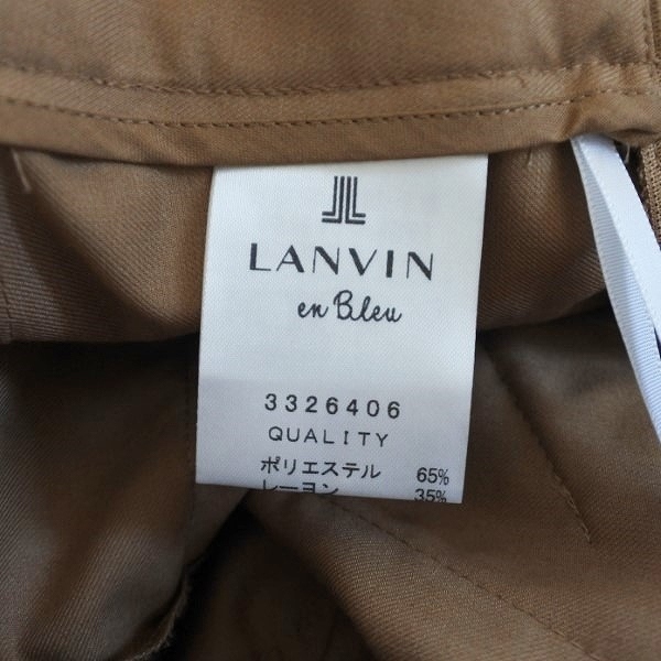 #anc ランバンオンブルー LANVIN en Bleu ショートパンツ 36 べージュ フリル レディース [788015]_画像4