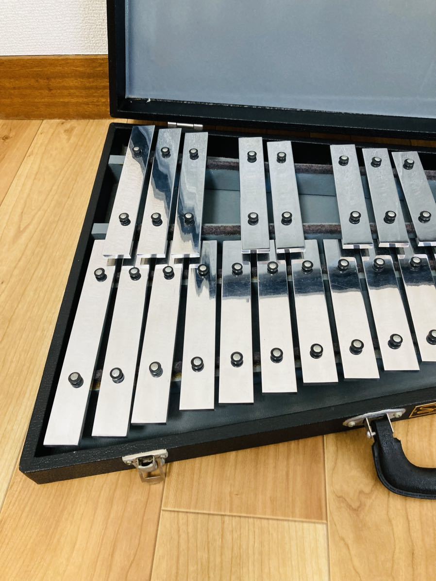 SAITO サイトウ グロッケン 鉄琴 32音 ハードケース一体型 - 器材
