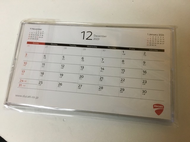 Ducati Calendar 2023■ドゥカティ 卓上カレンダー■非売品の画像2