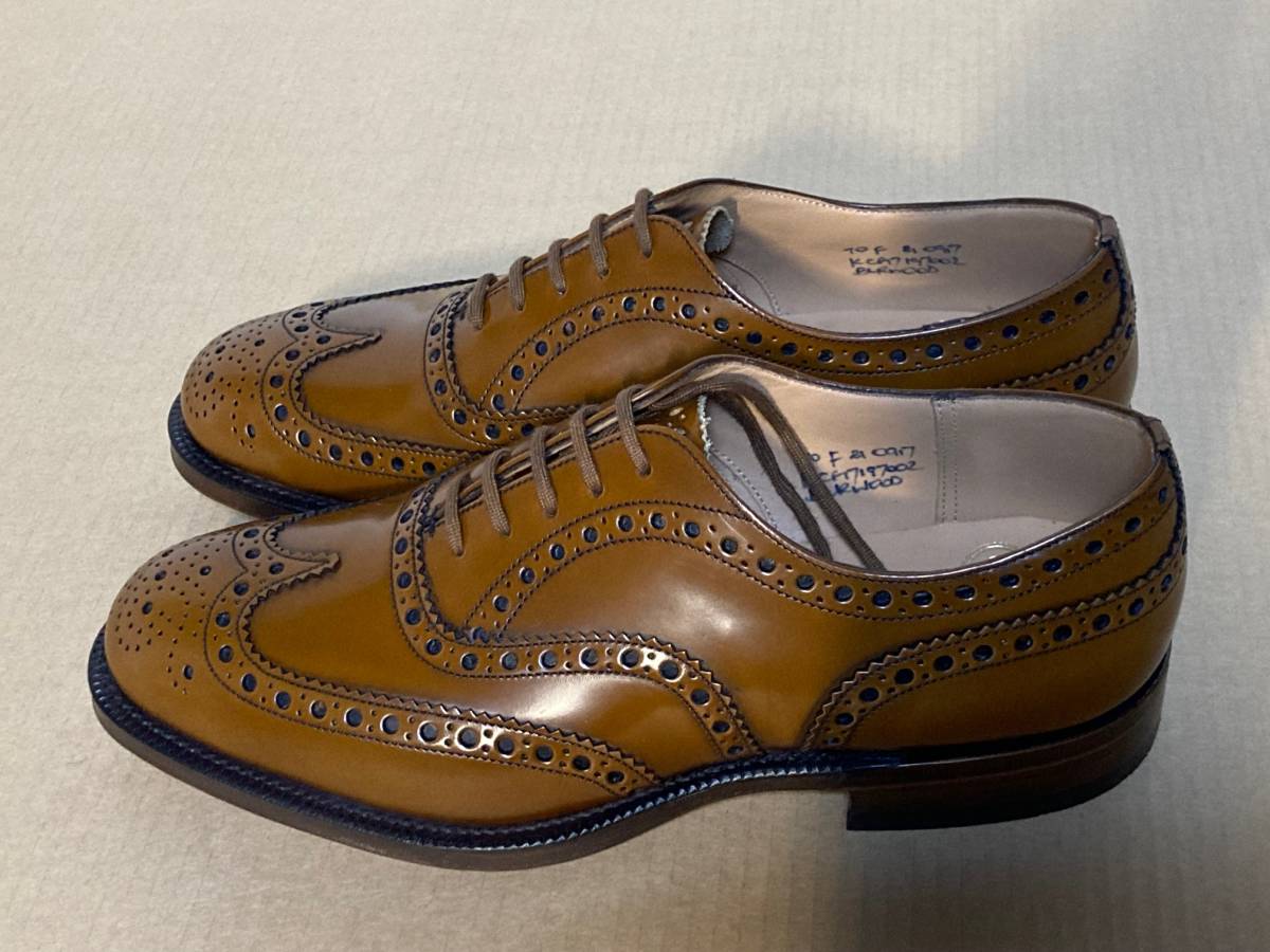 未使用】 チャーチ バーウッド 70F 英国製 BURWOOD ウィングチップ