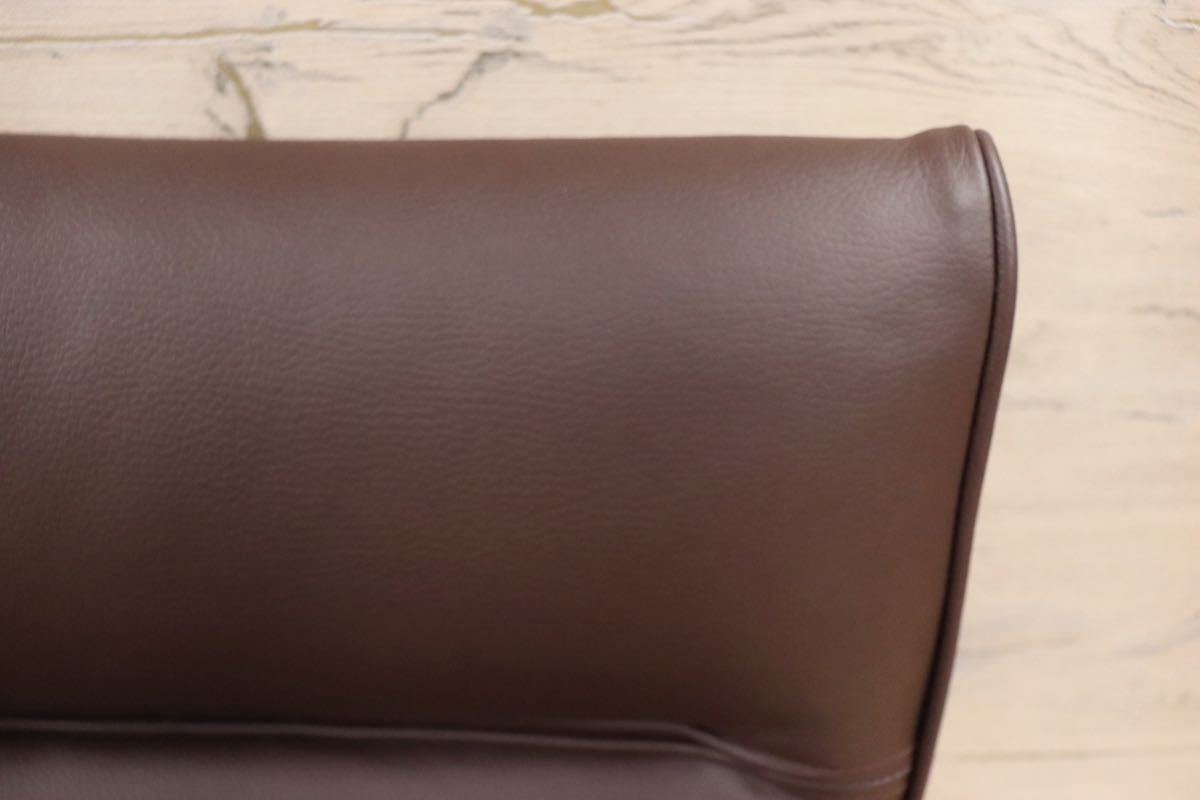 GMFK358B○CONDE HOUSE / カンディハウス ボルス ダイニングチェア サイドチェア 本革 楢材 定価約12.3万 新規張替え済_画像7