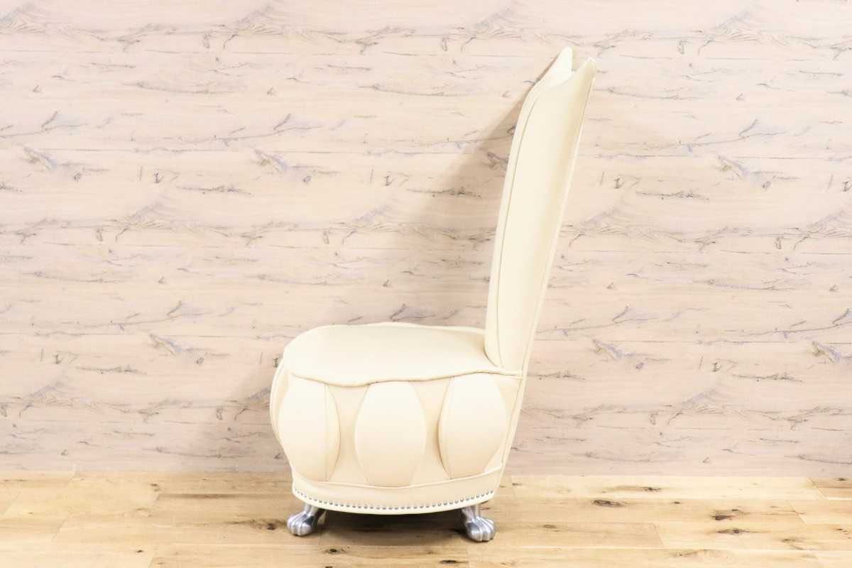 GMFH306B0Bretz /b let's Easy chair Lucky dining chair euro car sa handling . high back total leather ivory Germany rare 