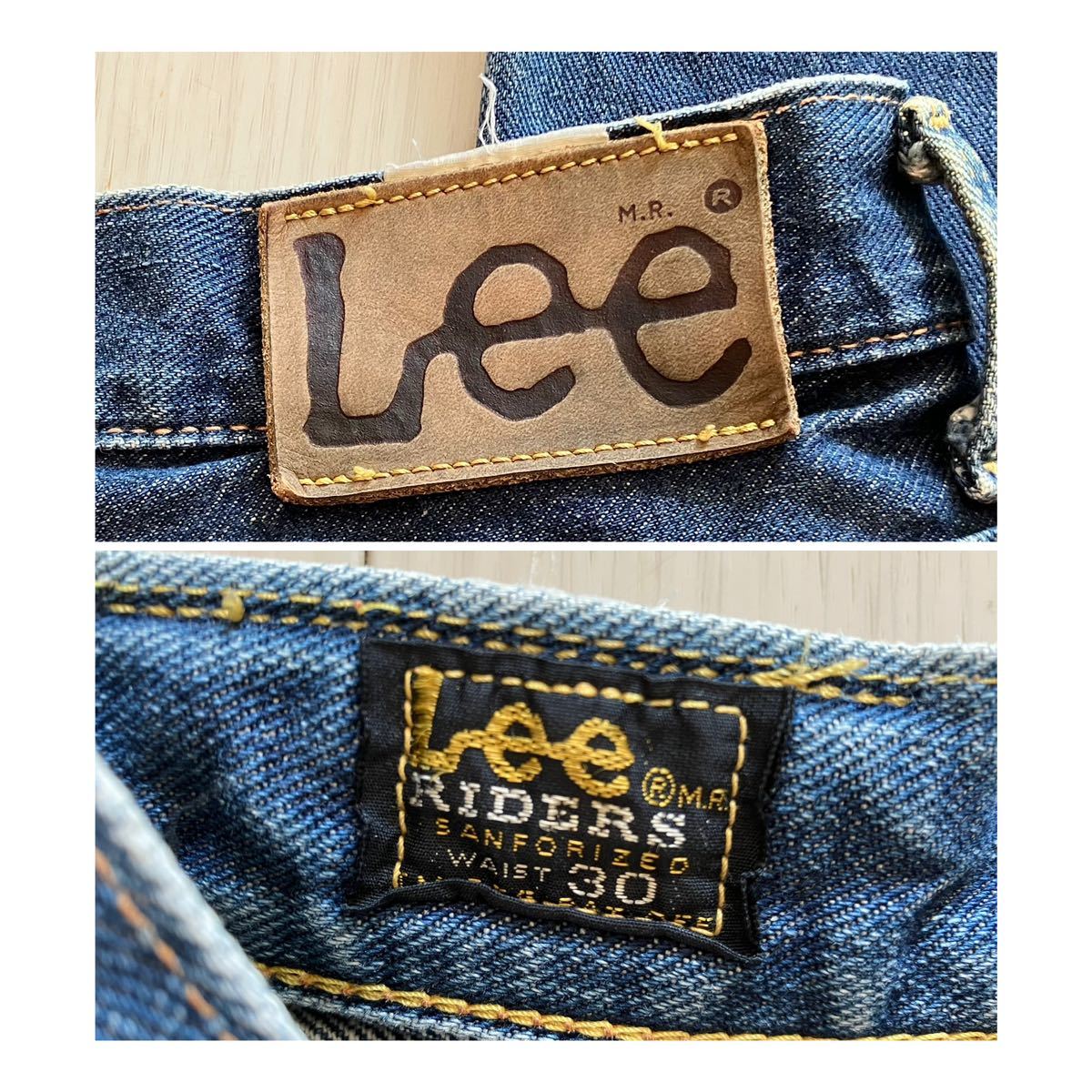 ヤフオク! - 即決 W30 Lee リー 片耳セルビッチ付デニム 70年...