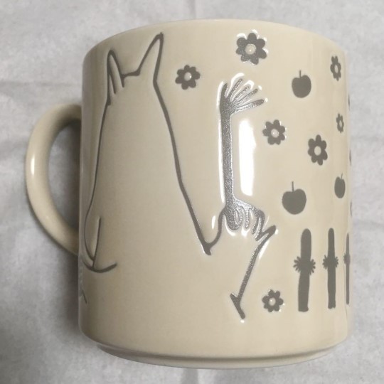 MOOMIN(ムーミン) マグカップ 木製コースター付 新品 MM791-11C 未使用品_画像2