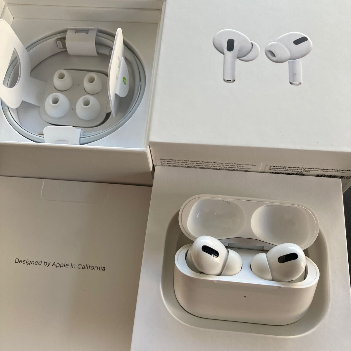 AirPods Pro(第1世代) 外箱/充電ケーブル/イヤーピース付属-