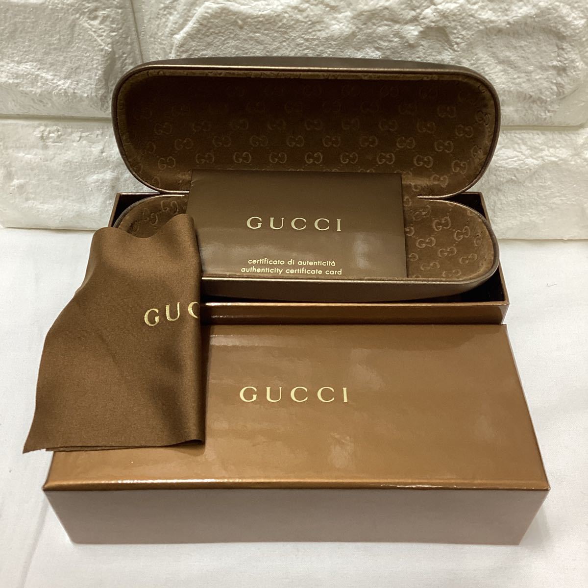 ヤフオク! - GUCCI グッチ 眼鏡ケース メガネケース メガネ拭き