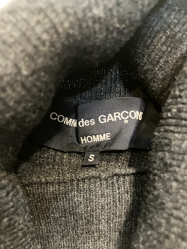 コムデギャルソン オム COMME des GARCONS HOMME タートルネック ニット S 定価43,050円 HB-N002 バイカラー MADE IN JAPAN_画像5