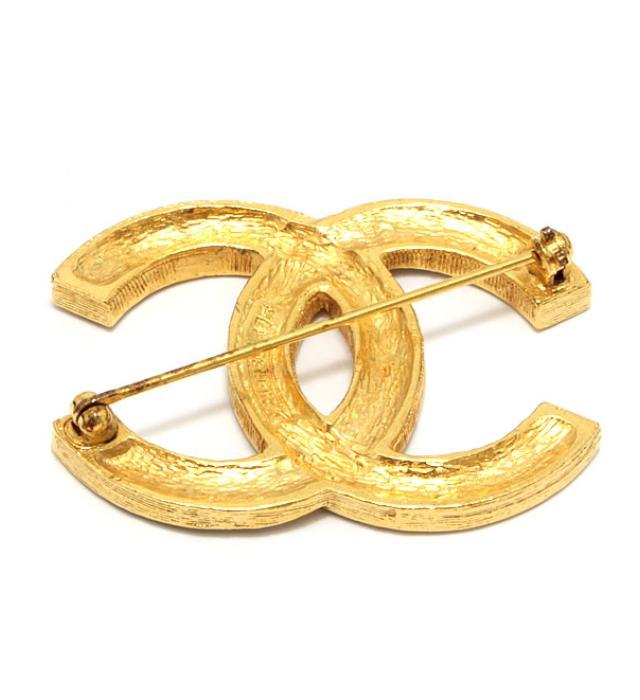 SALE シャネル CHANEL ヴィンテージ ブローチ ココマーク キラキラ