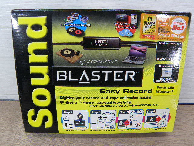未使用品 Soung BLASTER EasyRecord SB-EZREC レコードやカセットの曲をデジタル化 送料無料の画像1