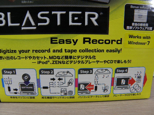 未使用品 Soung BLASTER EasyRecord SB-EZREC レコードやカセットの曲をデジタル化 送料無料の画像2