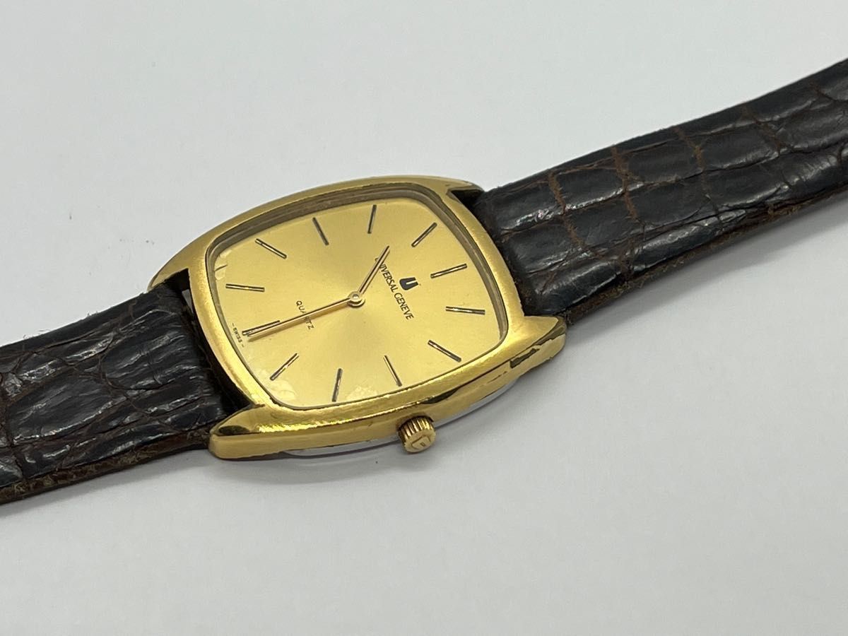 ユニバーサルジュネーブ☆メンズ クオーツ☆稼働品☆時計 UNIVERSAL GENEVE/ユニバーサル ジュネーブ 2針 クォーツ 稼働品