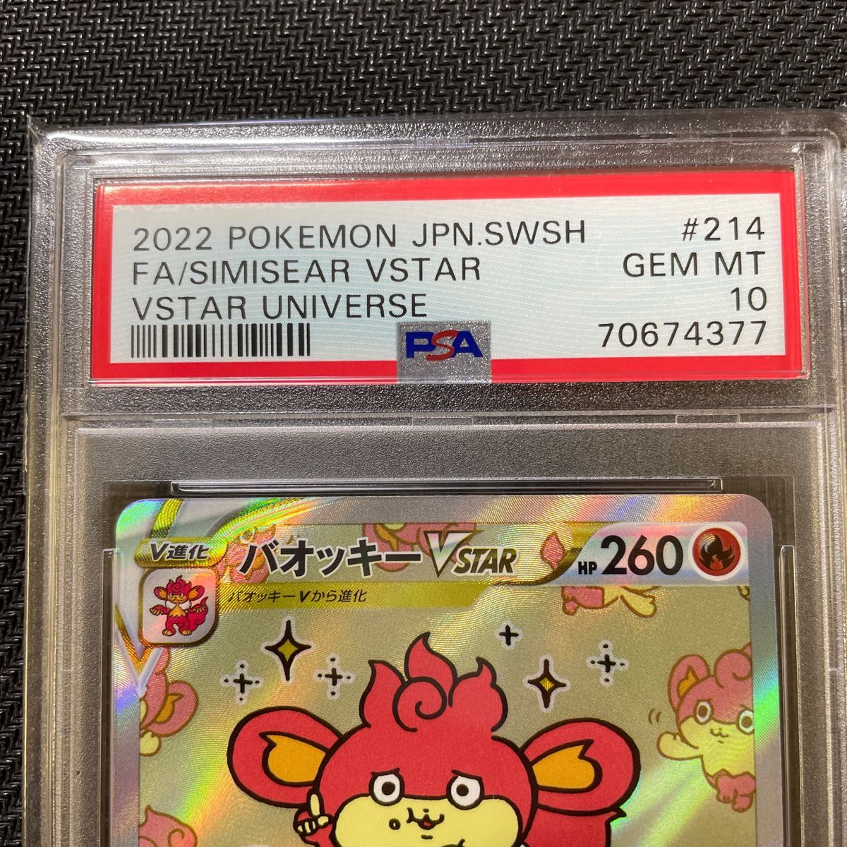 PSA10 ポケモンカード バオッキー VSTAR pokemon SAR VSTAR PSA10 ポケモンカード バオッキー VSTAR pokemon SAR VSTAR