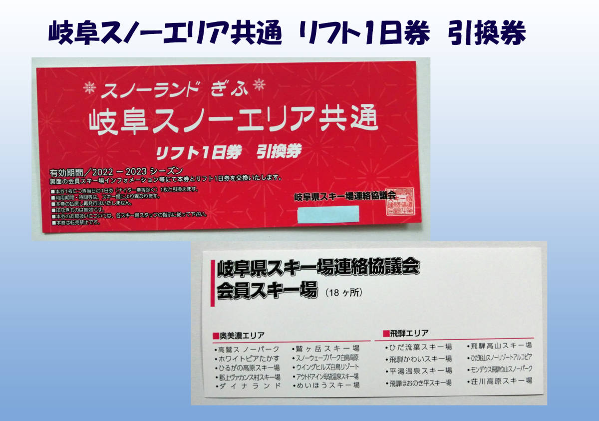高鷲スノーパーク•ダイナランド共通リフト券 リフト券 3枚 lahza.jp