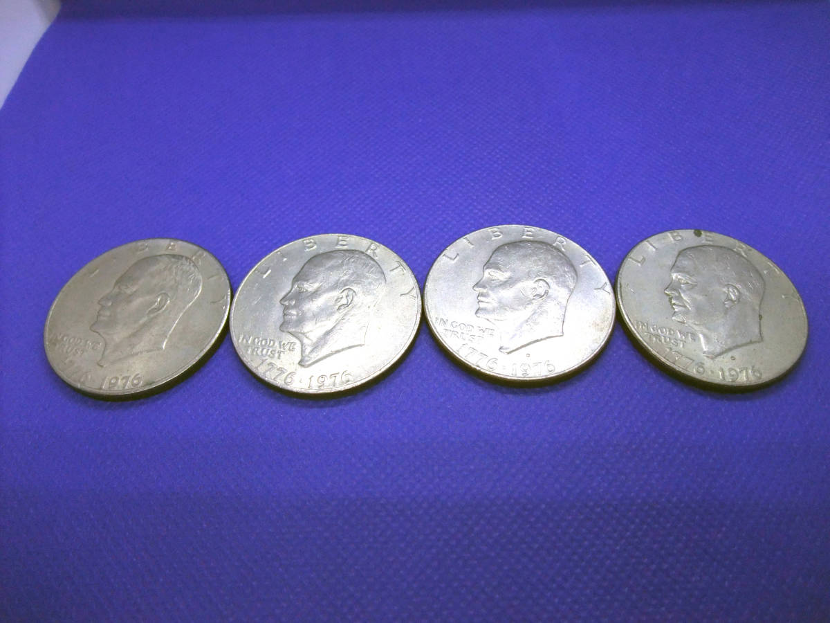◆USA アメリカ 1ドル 1974年 1776・1976年 リバティコイン 硬貨 7枚 合計7ドルの画像5
