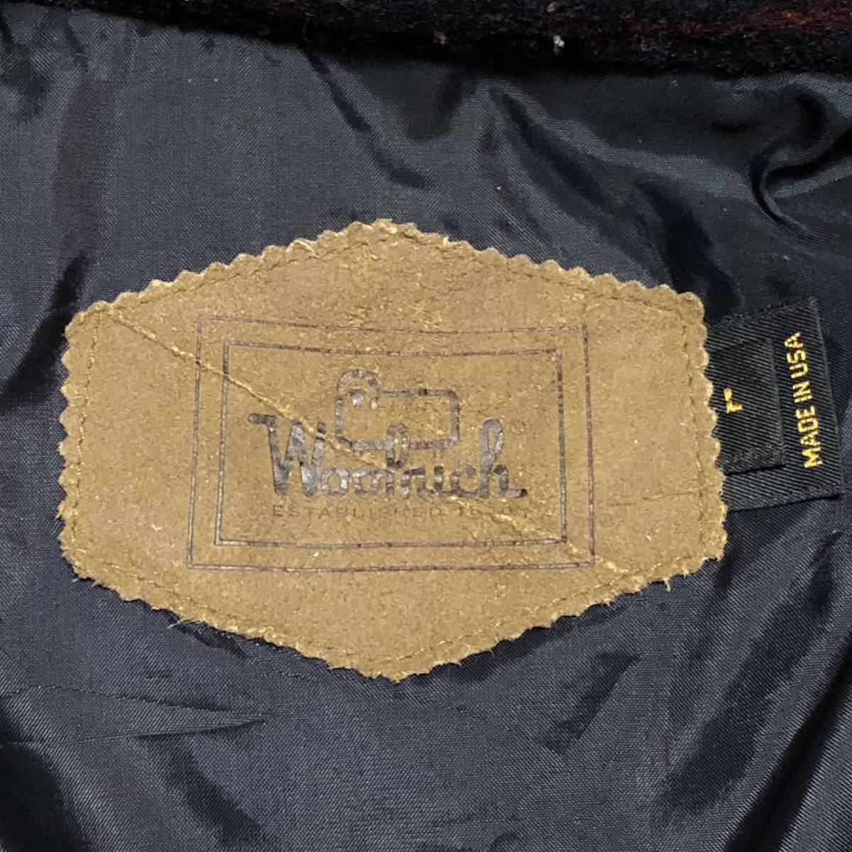90’s USA製 Woolrich ウールリッチ ネイティブ柄 コート　ロング　ロングコート　ウール　アメリカ製　エスニック　ウールコート_画像7