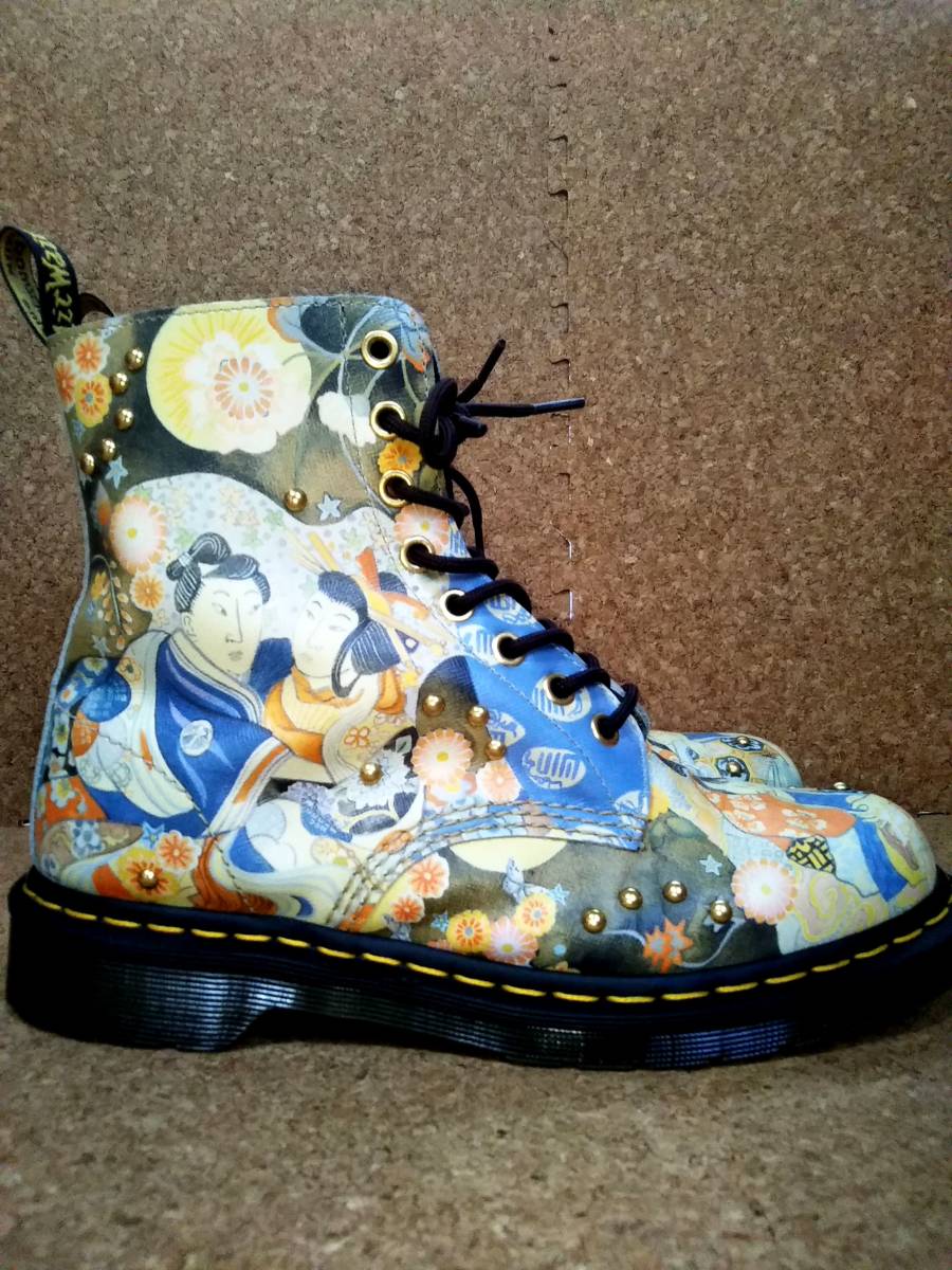 Dr.MARTENS】ドクターマーチン PASCAL EA 浮世絵 8ホールブーツ UK7