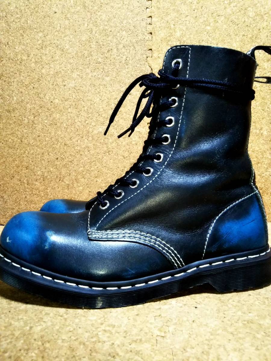 【Dr.MARTENS】ドクターマーチン 1919 スチールトゥ10ホールブーツ UK7 (26cm ) 限定品 g-dragon BIGBANG 希少激レア【良品】_画像3