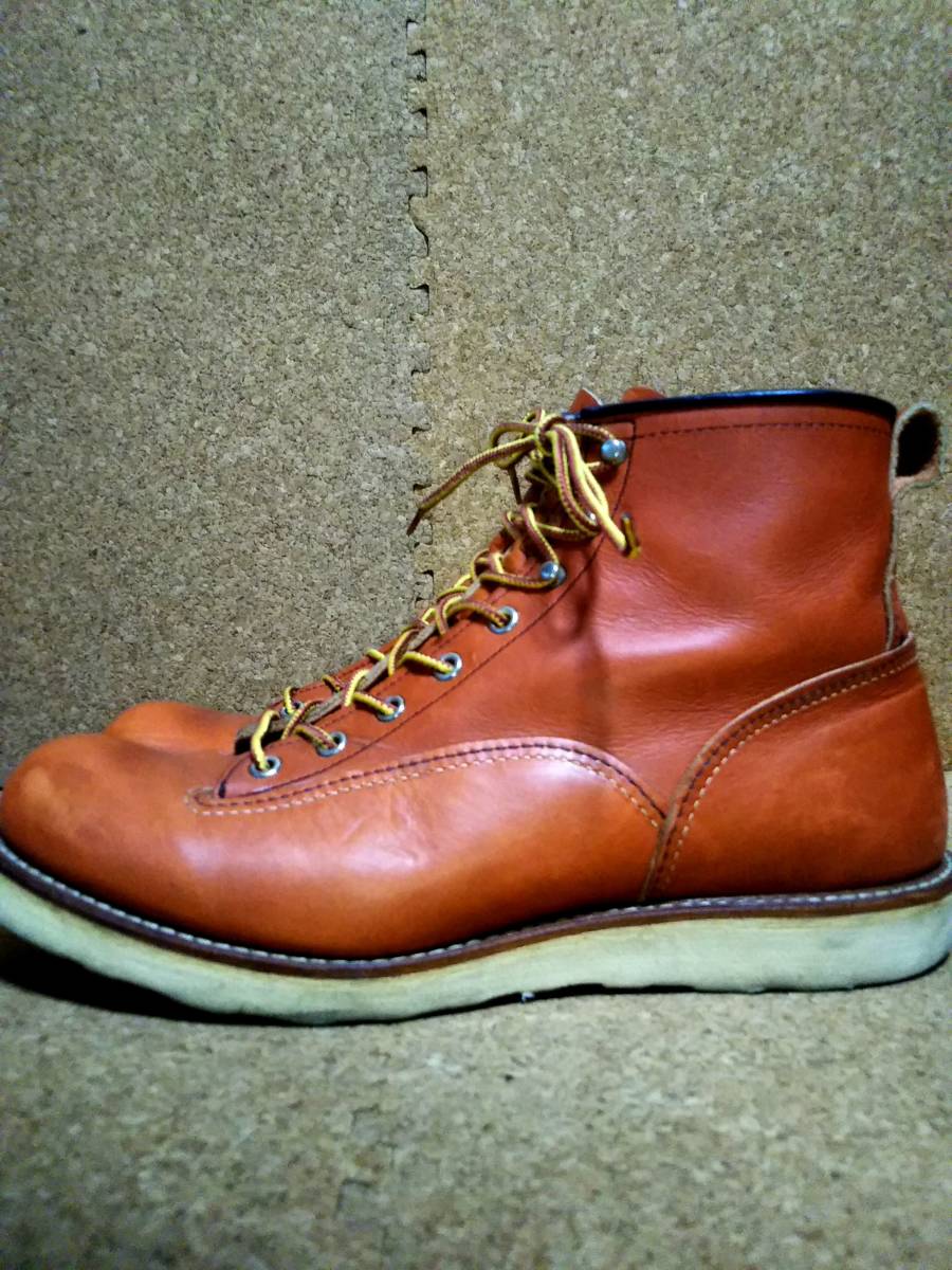 【RED WING】レッドウィング 2907 ラインマン ワークブーツ 10D (28cm) LINEMAN BOOTS オロラセット 赤茶【美品】_画像3