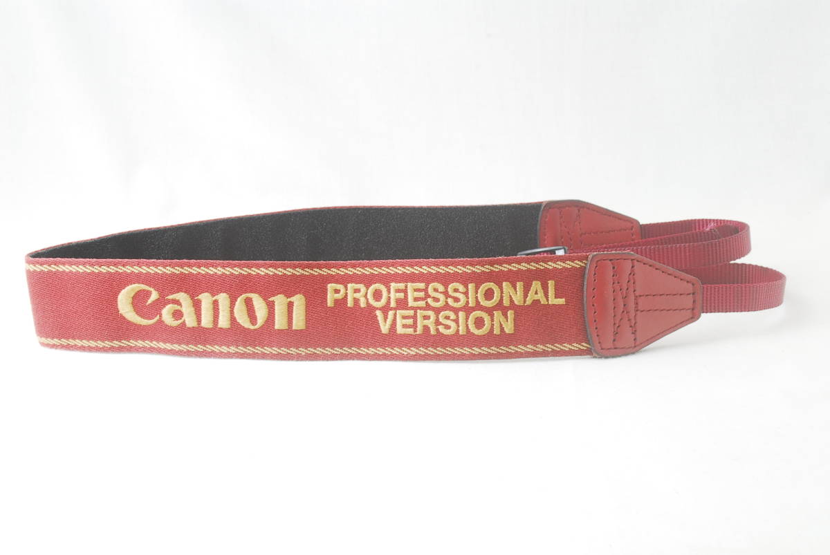 * valuable *Canon Canon Pro strap camera CPS red color × gold color ( Gold ) embroidery character PROFESSIONAL VERSION Prost body for strap *