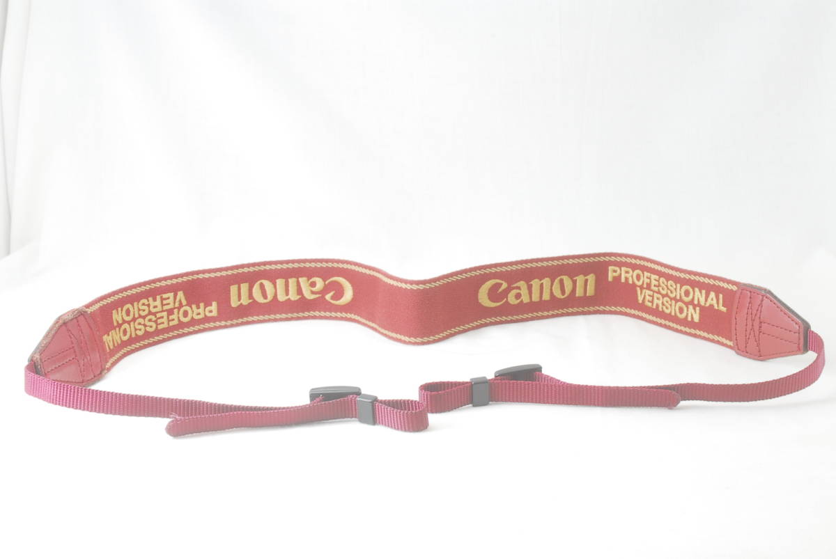 * valuable *Canon Canon Pro strap camera CPS red color × gold color ( Gold ) embroidery character PROFESSIONAL VERSION Prost body for strap *