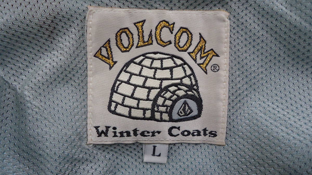 VOLCOM 旧モデル 106014 Vintage Volcom Snowboarding Jacket 水色/紺 L 半額以下 70%off ボルコム スノーボードウェア 匿名配送_画像9