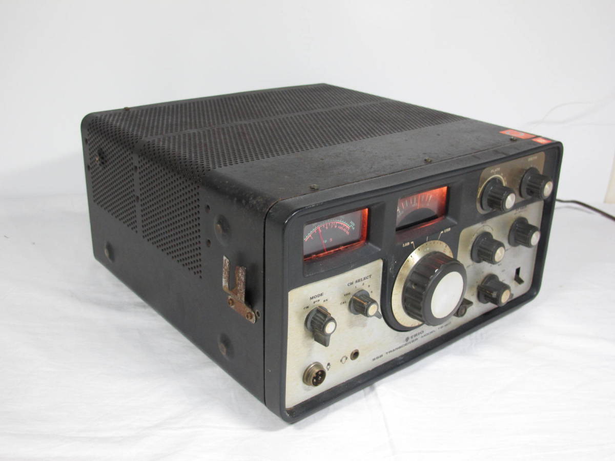 TRIO トリオ TS-801 HF帯 SSBトランシーバー ★ 送信、受信出来ました。3.5 7 14 21 28Mhz アマチュア無線 送受信機 現状で_画像3
