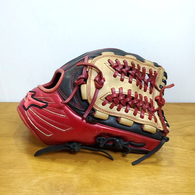 ミズノ ブレイブスピリット 限定モデル メタリックカラー シリコンラベル Mizuno 一般用大人サイズ 10 内野用 軟式グローブ