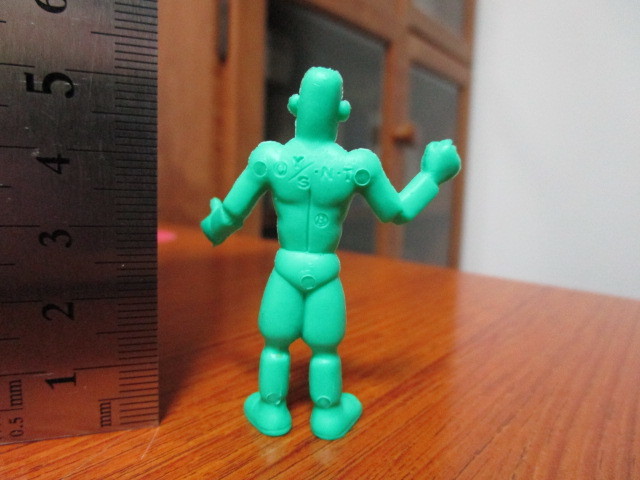  gold erasing part 8to- Le Mans green Kinnikuman eraser gold kesi figure 