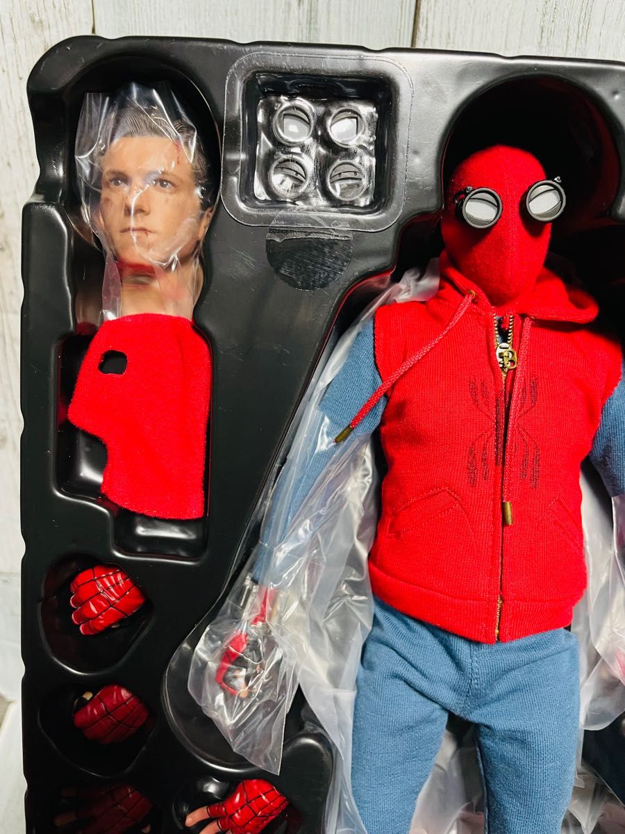 HOTTOYS ホットトイズ スパイダーマン ホームメイドスーツ ホームカミング 素顔パーツ