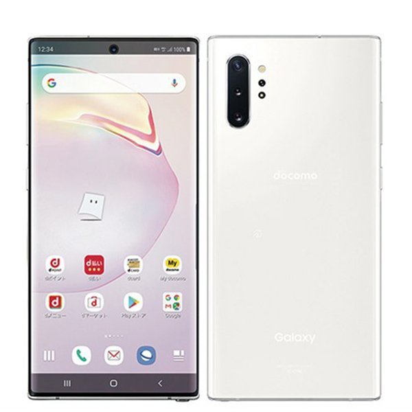 バッテリー80％以上 良品 SC-01M Galaxy Note 10+ オーラホワイト  SIMフリー SIMロック解除済