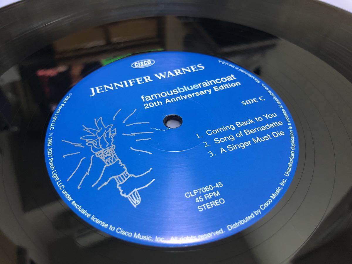 おトクセール！ Cisco Music Jennifer Warnes Famous Blue Raincoat 超高音質 rare Limited 45rpm 3LP 貴重 numbered 限定盤 Tas Listed_画像7
