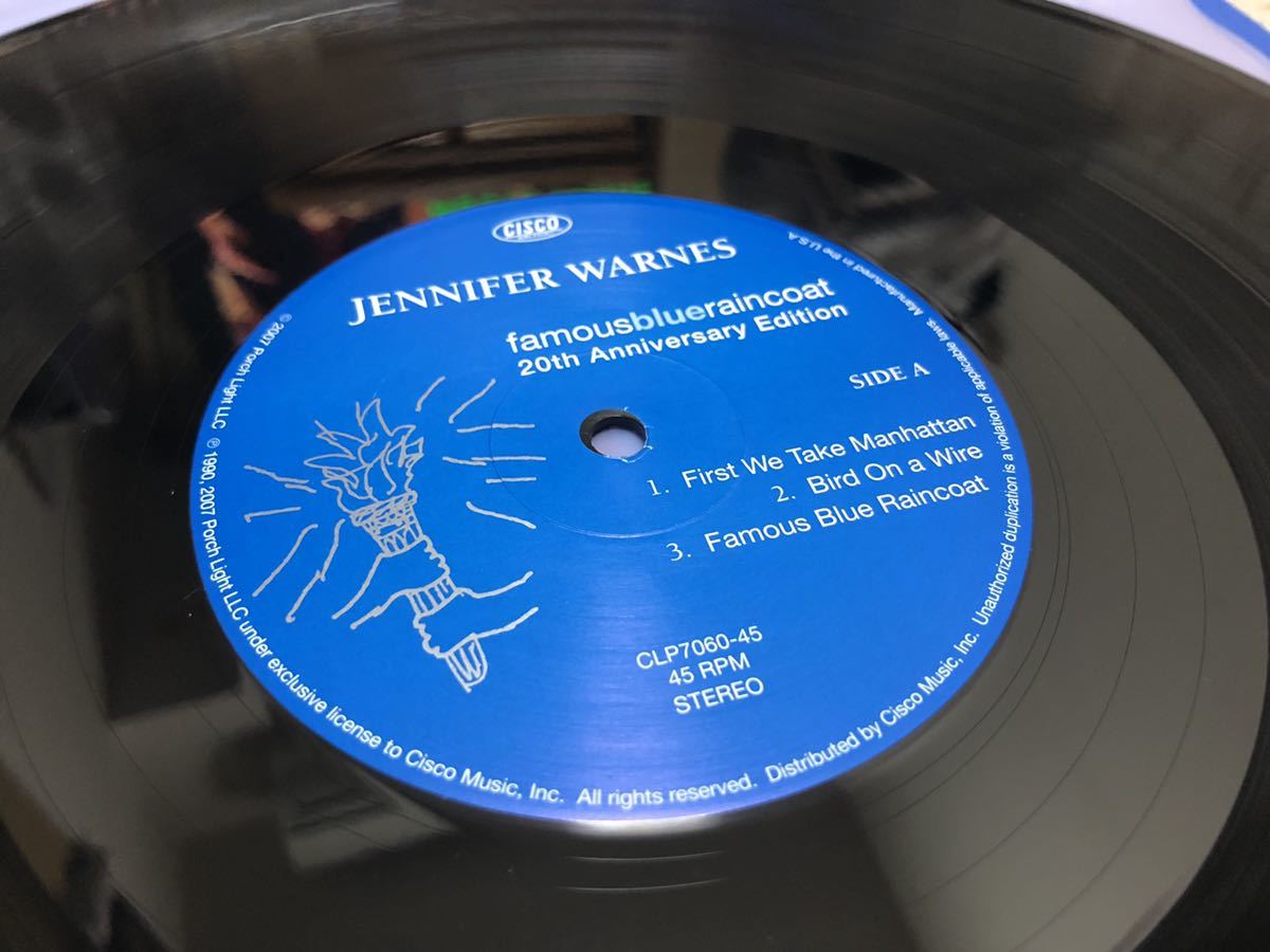 おトクセール！ Cisco Music Jennifer Warnes Famous Blue Raincoat 超高音質 rare Limited 45rpm 3LP 貴重 numbered 限定盤 Tas Listed_画像5