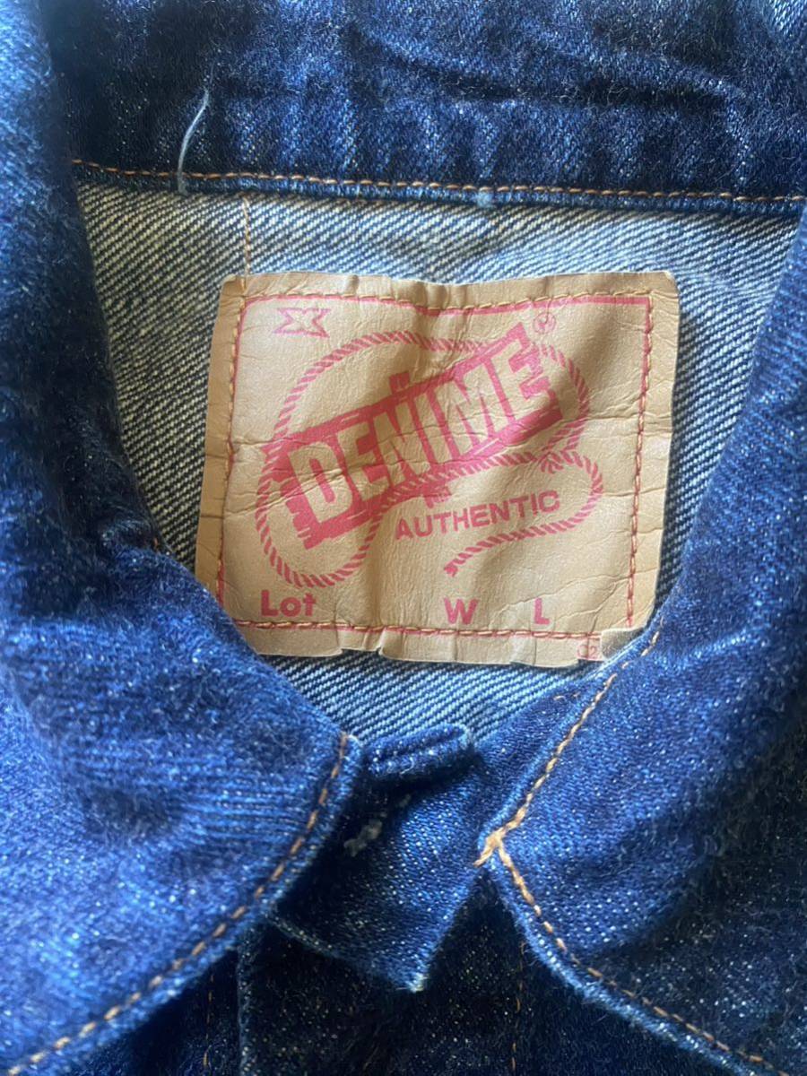  old Denime Denime 3rd size 36 ( 70505 Sard type,G Jean, Denim jacket, denim jacket )