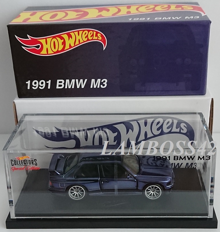 2022 RLC ホットウィール 1991 BMW M3 Hot Wheels 海外 レッド ライン クラブ 15xxx/30000 Blue_画像1