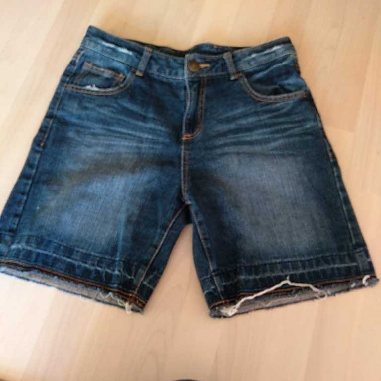 L size jeans Denim short pants USED