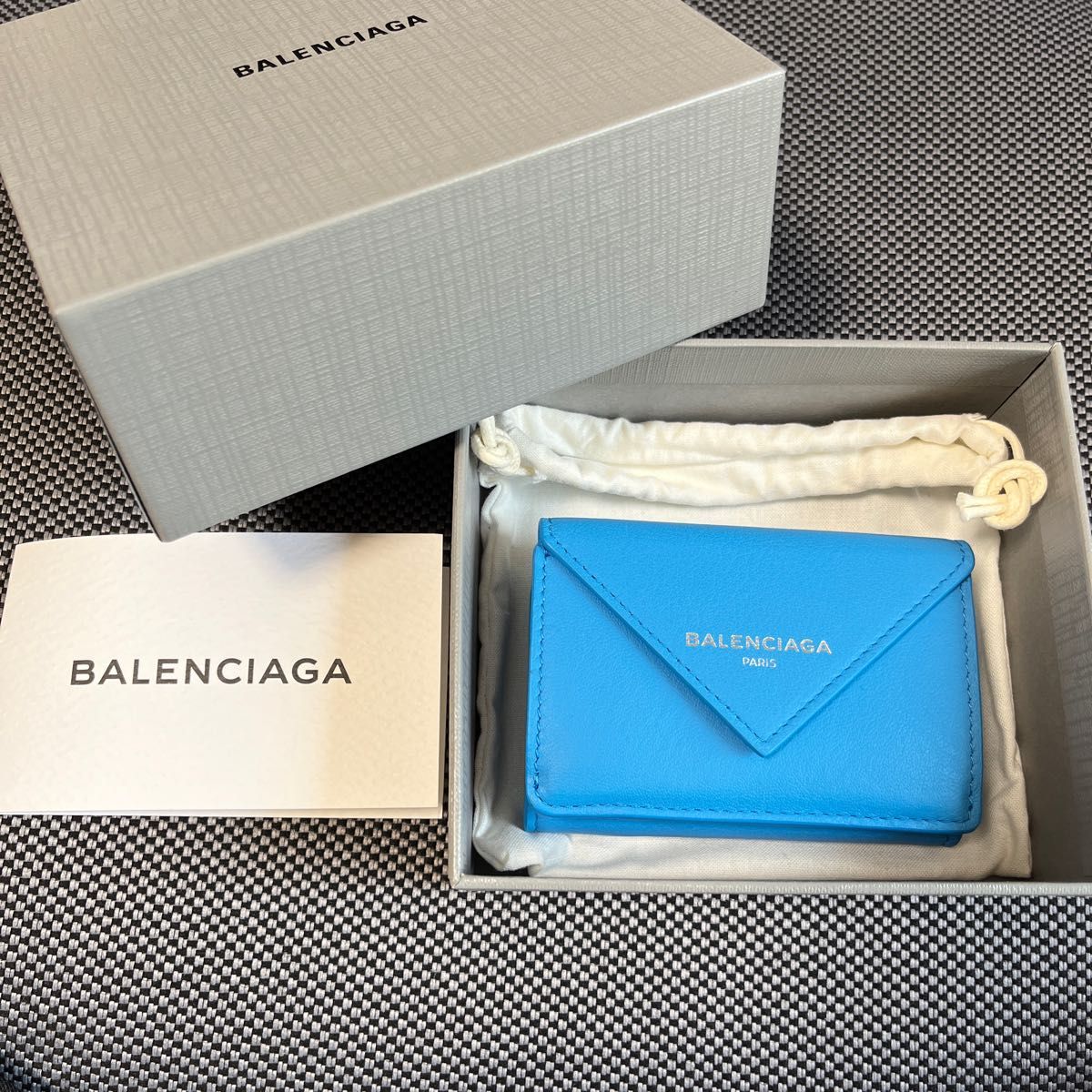 BALENCIAGA バレンシアガ ペーパーミニウォレット 財布 ミニウォレット　新品　三つ折り財布　Papierミニウォレット