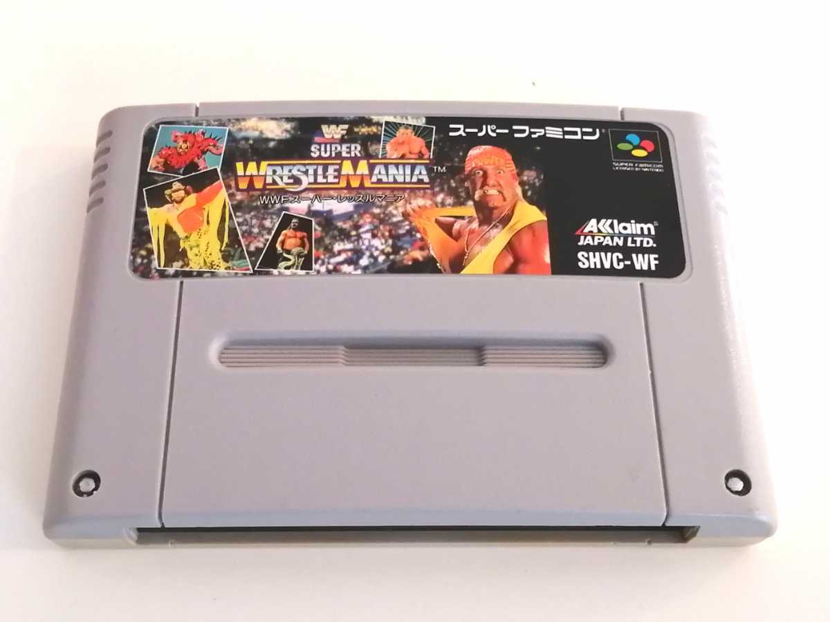 海外輸入 スーパーファミコンソフト<br> WWFスーパーレッスルマニア