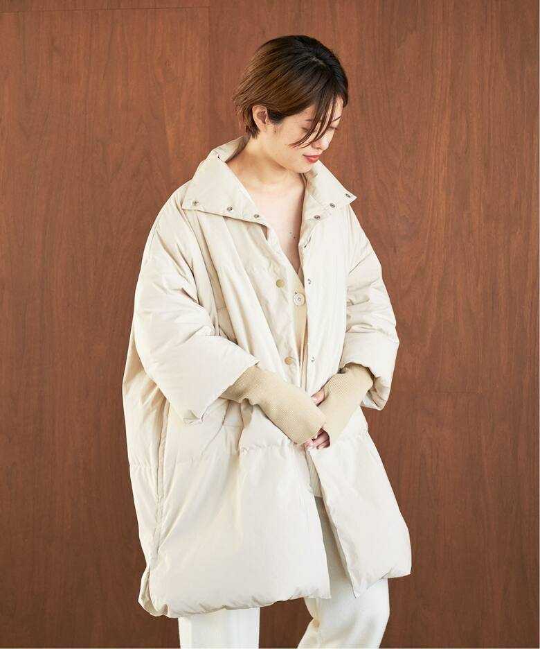  prompt decision new goods unused tag attaching Plagep Large .[R*IAM] down coat beige 38 Iena Spick and Span 