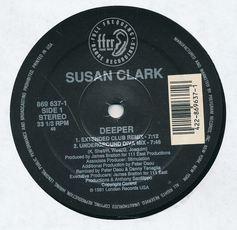 SUSAN CLARK / DEEPER /US盤/中古12インチ!!41151_画像3