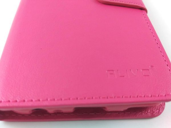 Huawei P10用手帳型ケース PUレザー カバー ピンク_画像4