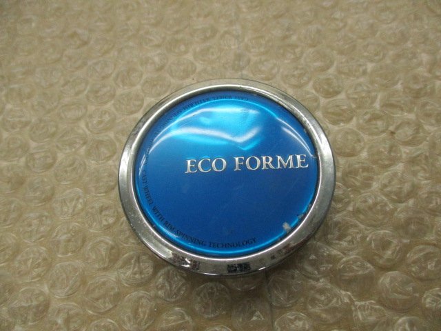 BS ブリヂストン ECO FORME エコ フォルム アルミホイール用 青 ブルー 中古センターキャップ 4個/4枚_画像2