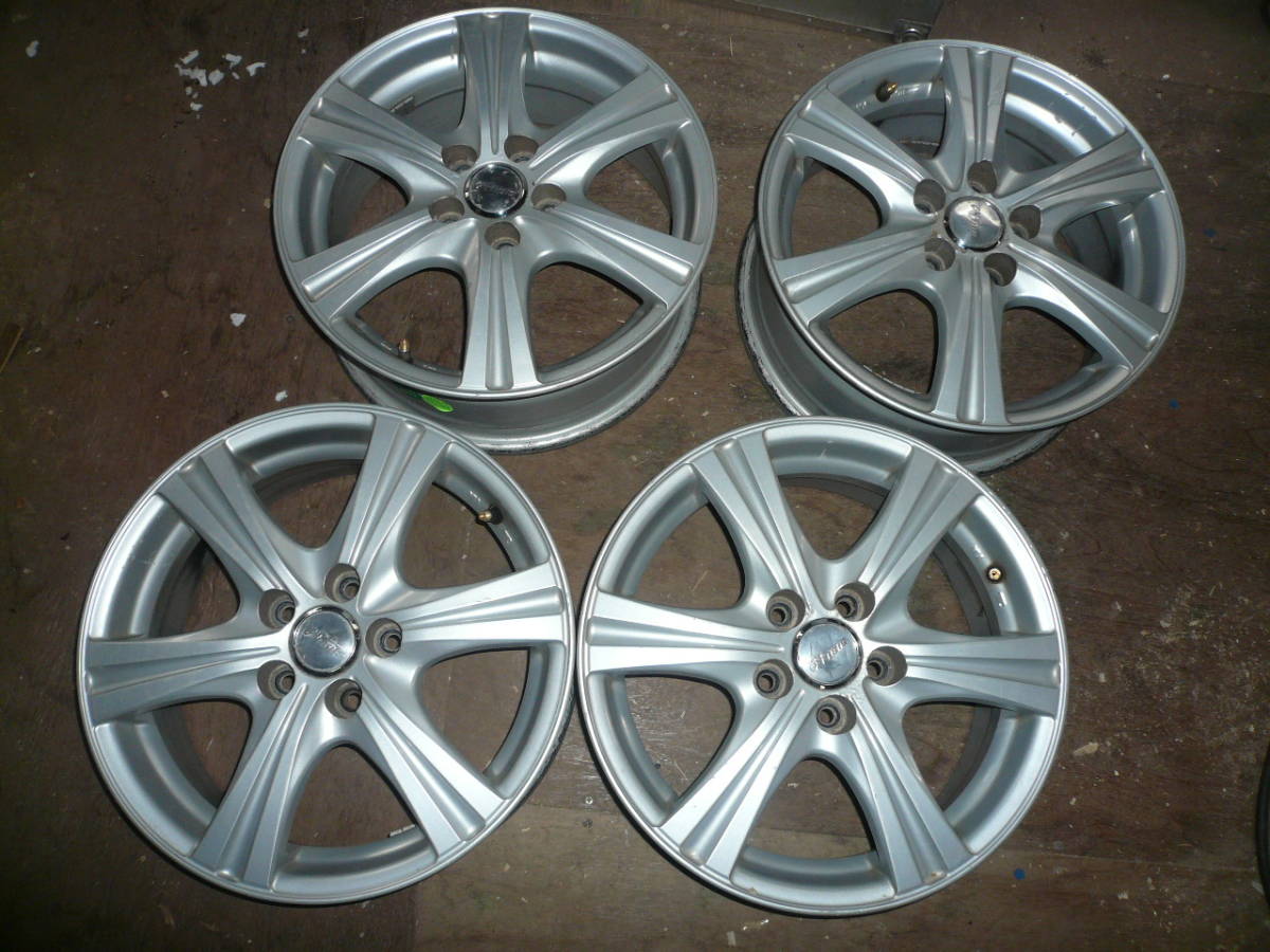 ヤフオク! - アルミ ホイール 4本 15インチ 5穴 社外 15×6J