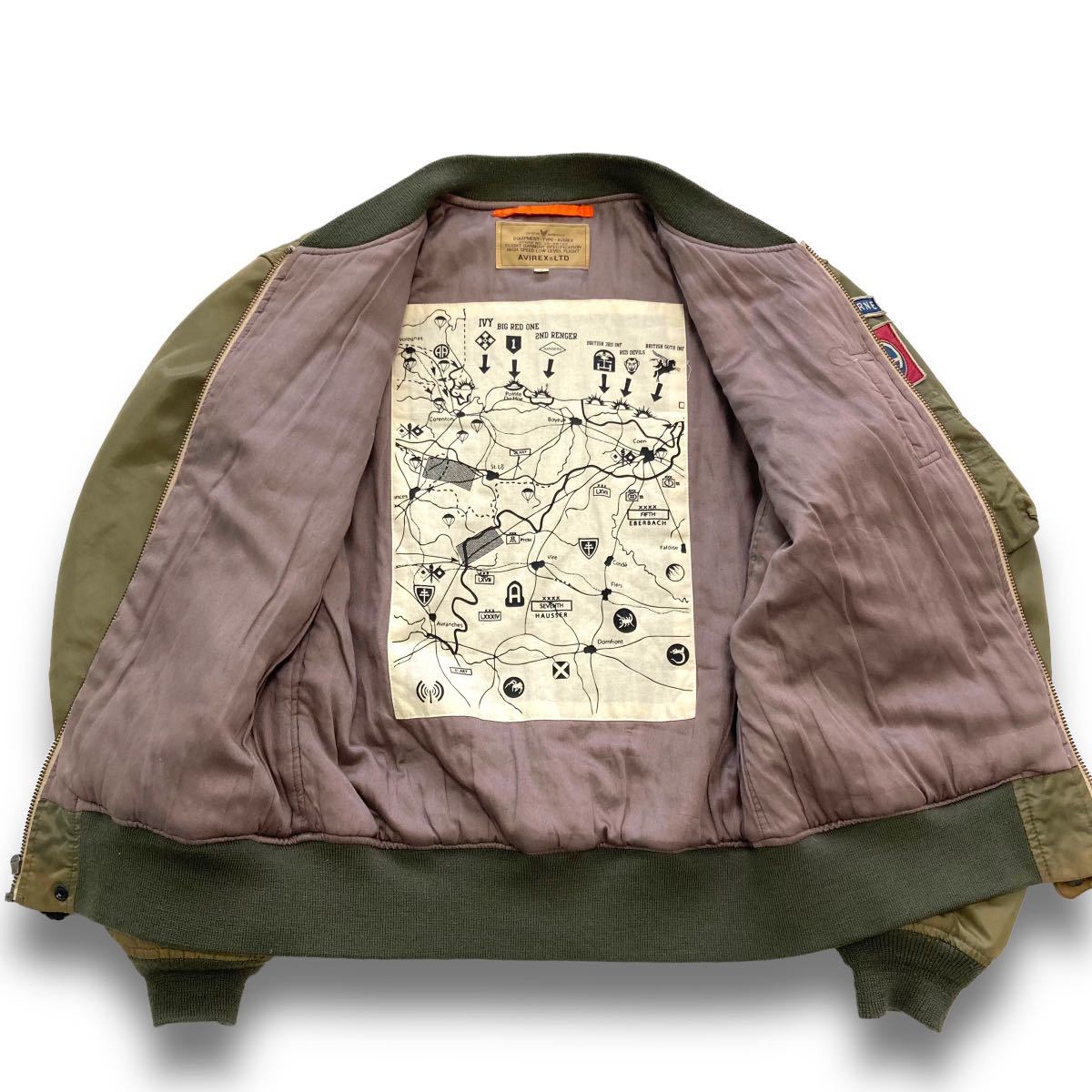 AVIREX】アヴィレックス L-2B フライトジャケット ma-1 古着 総 AVIREX】アヴィレックス L-2B フライトジャケット ma-1 古着 総