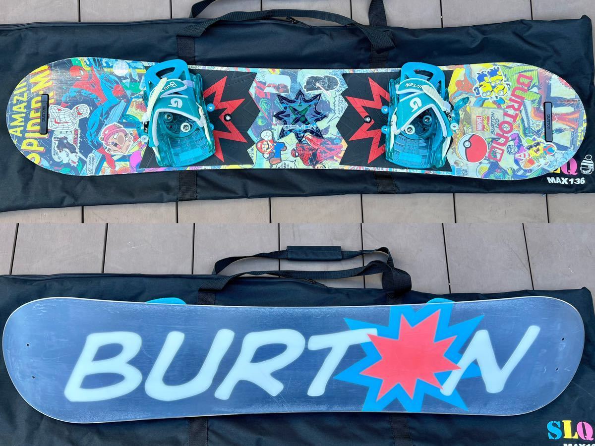 BURTON（バートン）Chopper LTD Marvel ビンディングセット☆板120cm/ビンディング(20-21cm)/ケース付き  スノーボード スノーボード