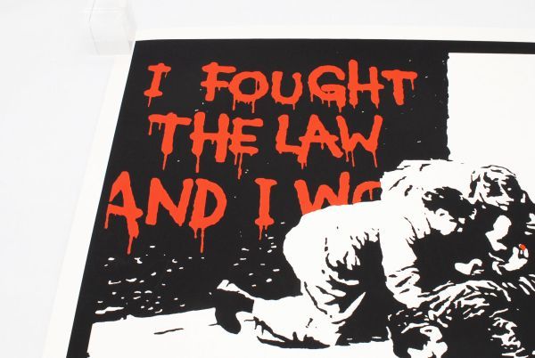 希少 WCP Banksy バンクシー I FOUGHT THE LAW リプロダクション 