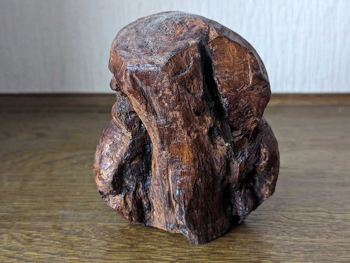 昭和 レトロ ダルマ 達磨 だるま 木彫り 土産の画像3