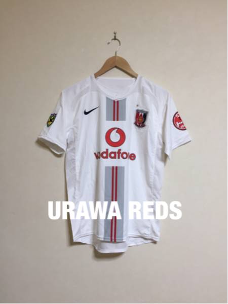 【美品】NIKE URAWA REDS ナイキ 浦和レッズ 2006 アウェイ 2ND ユニフォーム Jリーグ ホワイト 半袖 サイズS 128221_画像1