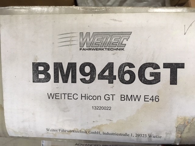 寶馬3系E46★WEITEC HICON GT車高音新品★ 原文:BMW 3シリーズ E46　★WEITEC HICON GT 車高調　新品★